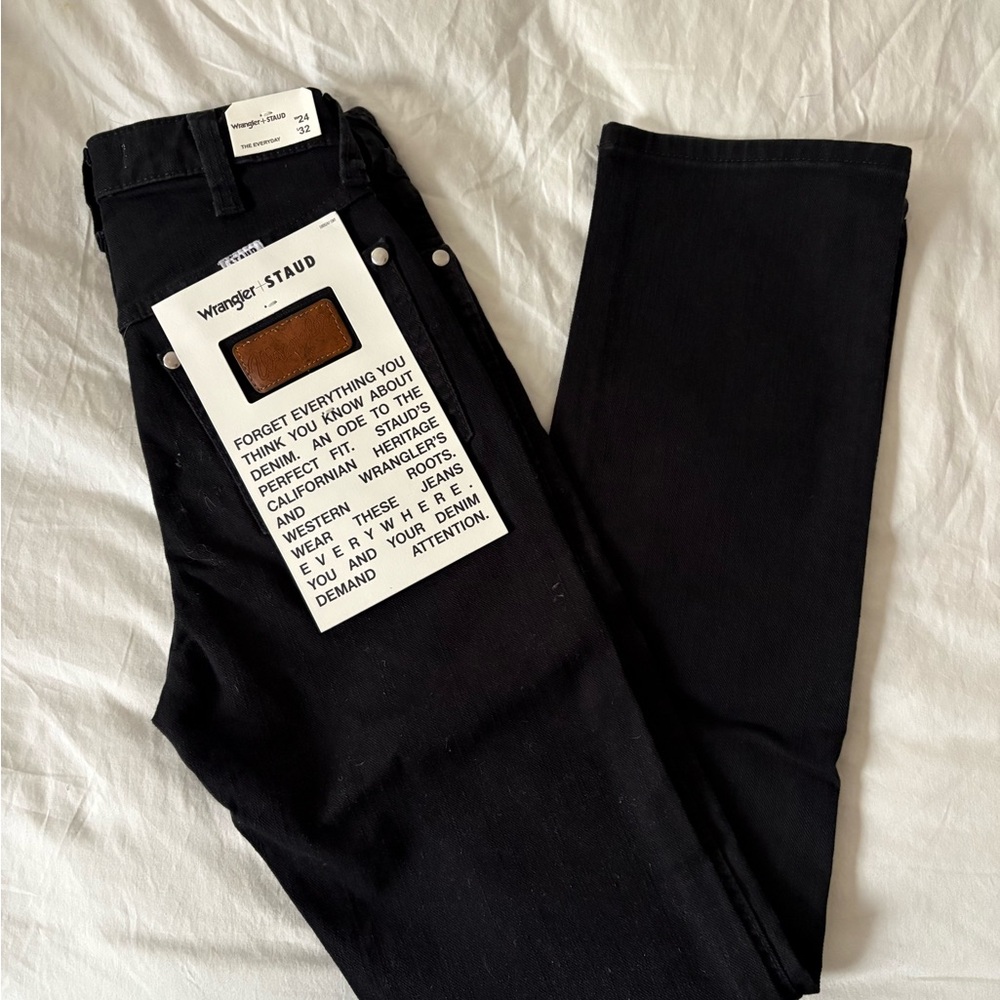 Wrangler + STAUD black jeans - Picture 3 of 3